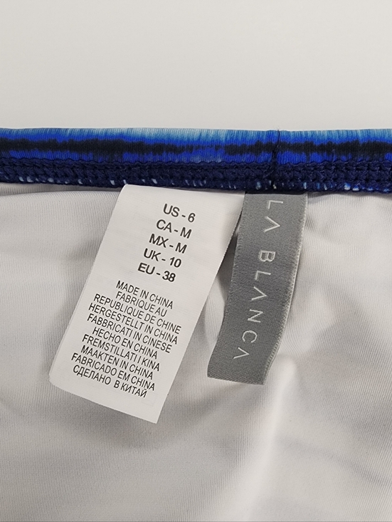 La Blanca Serene Stripe Halter Tankini Top Set, Womens 6 - Picture 10 of 11